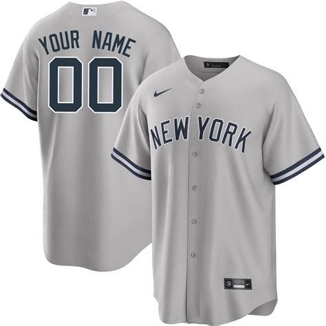 Mens New York Yankees Nike Custom Road Jersey