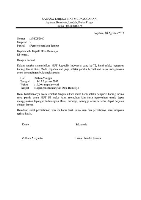 Download Contoh Surat Permohonan Izin yang Benar dan Bagus