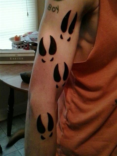 My Deer Track Tattoos A Very Good Friend Of Mine Did For
