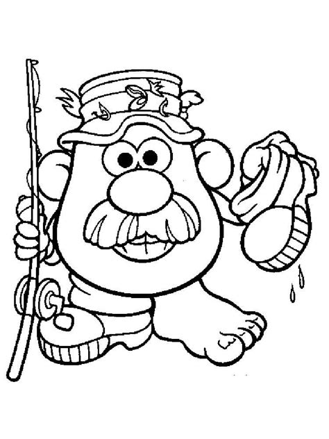 Mr pricklepants toy story coloring pages. Mr Potato Head coloring pages. Free Printable Mr Potato ...