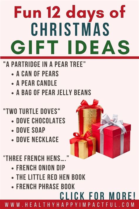 12 Days Of Christmas T Ideas For Teens Days Of Christmas Song