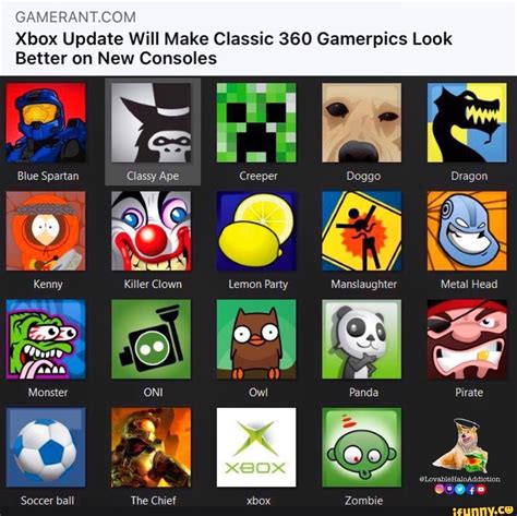 Xbox Update Will Make Classic 360 Gamerpics Look Aa Better On New