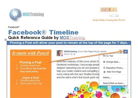 Get More Visibility Heres How To Pin Your Facebook Business Page Posts So That They Appear At