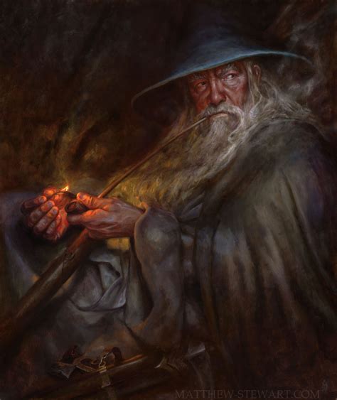Matthew Stewart Illustration Gandalf A Light In The Dark