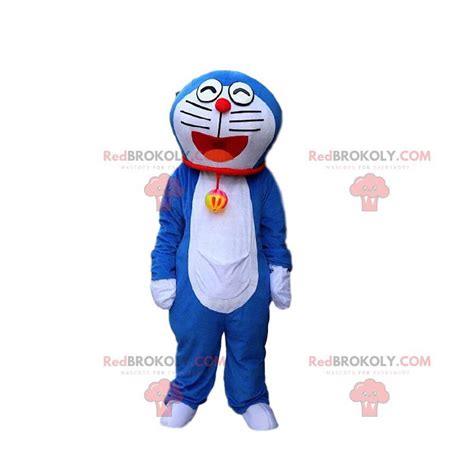 Doraemon Costume Famous Blue And White Robot Cat Sizes L 175 180cm