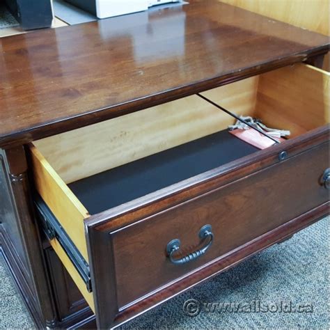 Sauder heritage hill lateral file cabinet, classic cherry finish. Cherry Wood 2 Drawer Lateral File Storage Cabinet ...