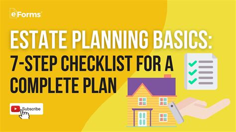 Estate Planning Basics Step Checklist For A Complete Plan Youtube