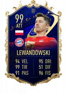 Robert lewandowski fifa 21 98 rated toty in game stats, player review and this item is toty robert lewandowski, a st from poland, playing for bayern münchen in germany 1. TOTY Fifa 21, la prediction di Cronache di spogliatoio