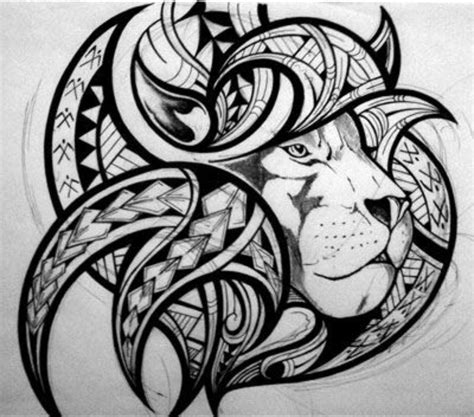 Tribal Polynesian Lion Tribal Tattoos Polynesian Tattoo Designs