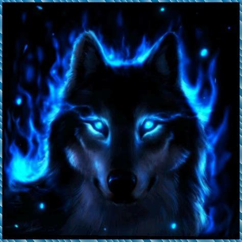 Blue Fire Wolfthis Is My Spirit Animal Wolf Background Wolf