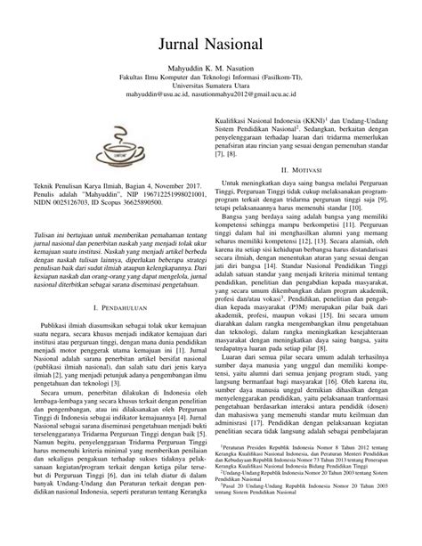 Format Penulisan Jurnal