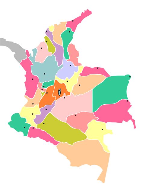 Juegos De Geografía Juego De El Mapa De Colombia 30 Departamentos