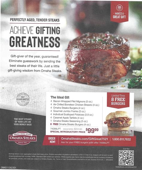Omaha Steaks The Ideal T Promo Code Expires 01312023 Romahasteaks
