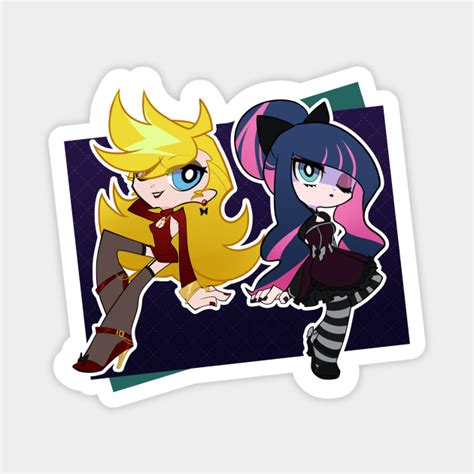 panty and stocking best girls panty and stocking with garterbelt magnet teepublic