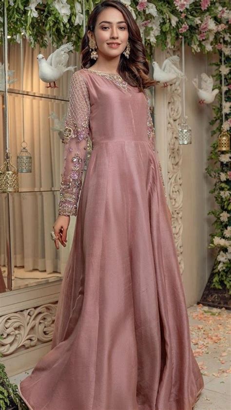 Pin By Momina Haya🥀 On Bridal Shower Pakistani Maxi Dresses