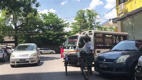 Myanmar Trishaw Ride Around The Neighborhood Yangon 🇲🇲 Youtube