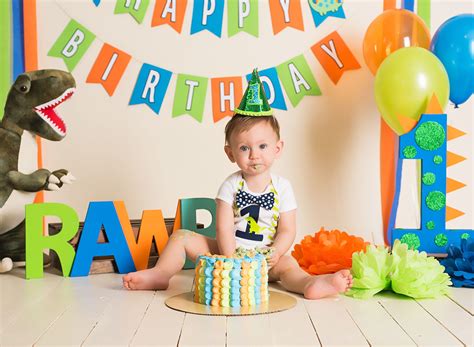 This article contains first birthday picture ideas to inspire your next baby's birthday photoshoot at home, backyard, hotel, or sea. Dinosaur 1st Birthday Onesie | Dinosaur birthday party ...