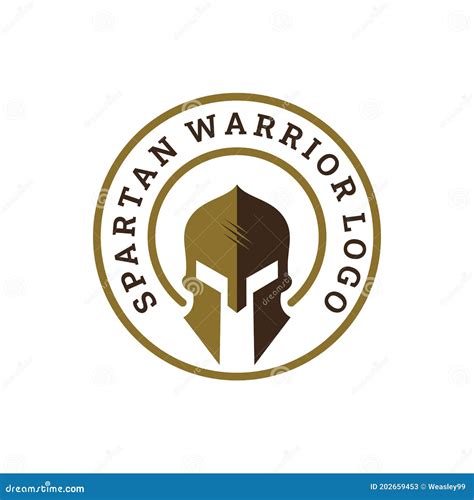Sparta Spartan Warrior Helmet Logo Emblem Badge Stamp Warrior Helmet