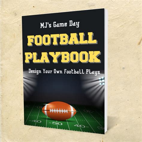 Mjs Game Day Football Playbook Design Your Own Football Etsy