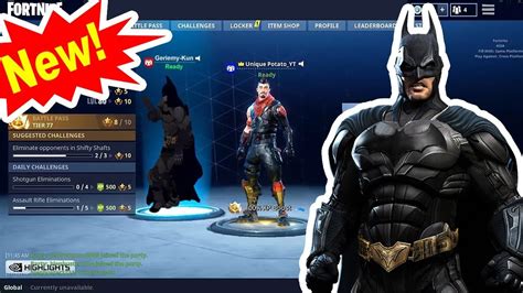 All New Batman Skin In Fortnite Battle Royale Youtube