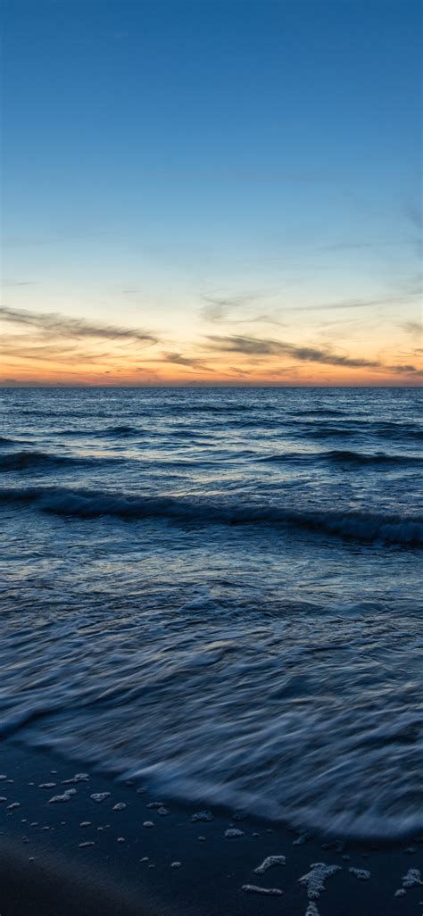 1125x2436 Sea Shore Waves Iphone Xsiphone 10iphone X Wallpaper Hd