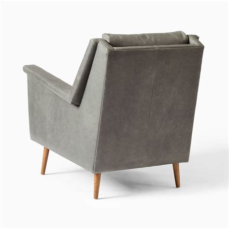 West elm carlo century chairs in olive, purchased for staging homes so shows some slight wear. Carlo Leather Mid-Century Chair | west elm Canada