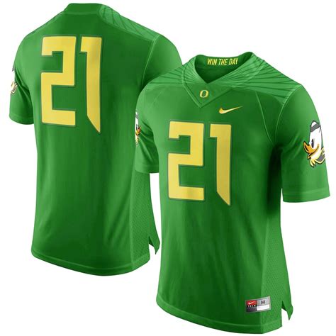 Nike Oregon Ducks Apple Green 21 Limited Football Jersey
