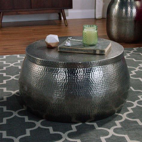 Convenient yet distinctive, this drum adds a gentle gleam and versatile function to any home or office. 30 The Best Silver Drum Coffee Tables