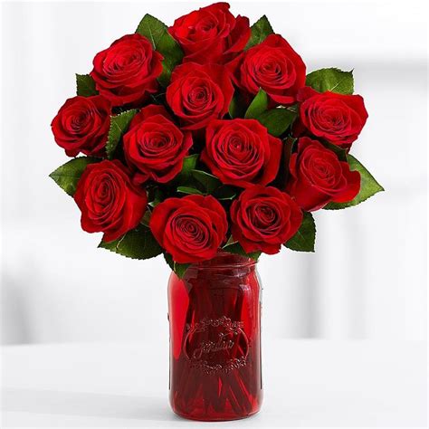 One Dozen Red Roses Red Rose Bouquet Flowers Roses Valentines Day
