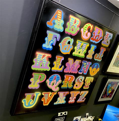 Full Alphabet In Circus Font By Ben Eine 2018 Painting Artsper