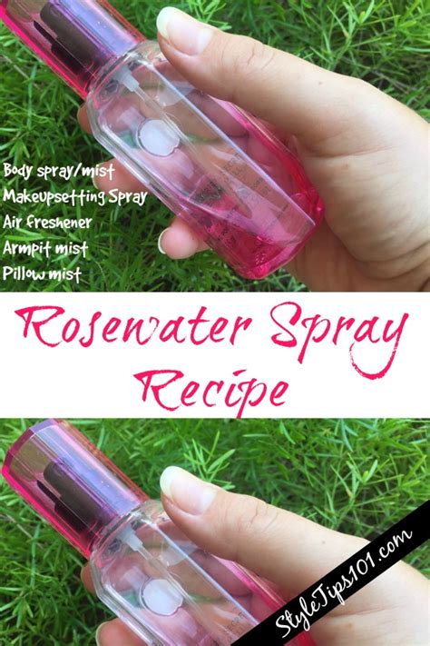 Homemade Rosewater Spray