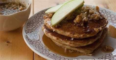 J S Gastronomy Quinoa Pancakes With Coconut Walnut Syrup