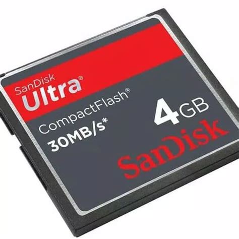 Jual Compact Flash Cf Card 4gb Sandisk Ultra 30mbs Original