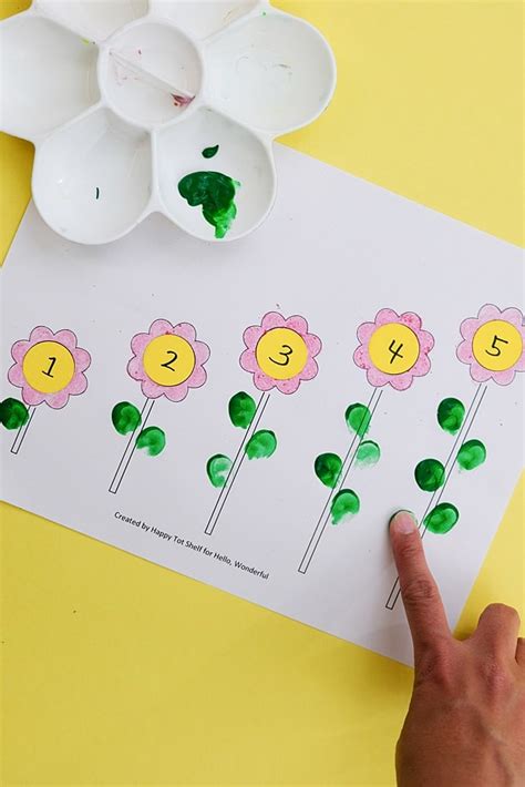 Flower Learning Printable Hello Wonderful