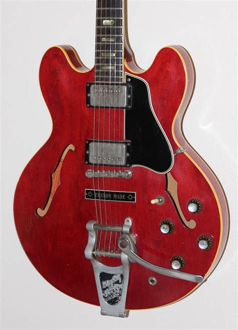 Gibson Es 335 1963 Cherry Red Guitar For Sale Ajs Music And Vintage Guitars