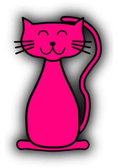 Download High Quality Cat Clipart Pink Transparent Png Images Art