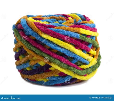 Colorful Ball Of Woolen Yarn Stock Photo Image Of Ball Winter 74914896