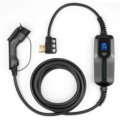 40a Electric Vehicle Charger Type 1 Sae J1772 Portable Evse Ev Charging