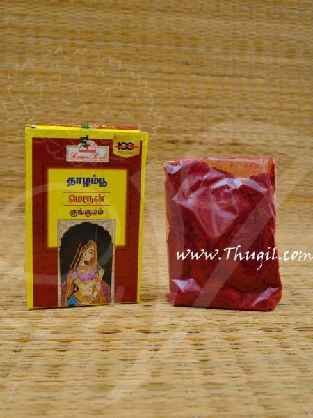Thalampoo Kungumam Maroon Kumkum Powder Buy Now 160 Gms