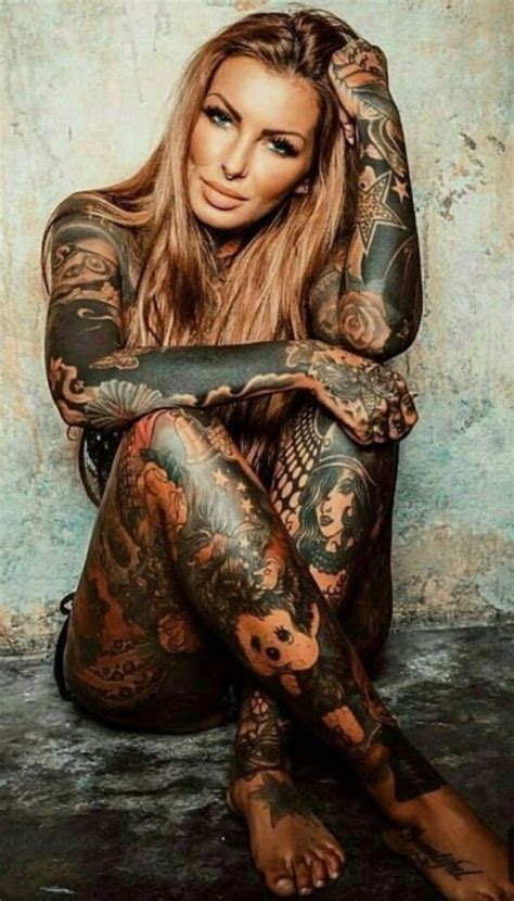 Pin Von ♠️♥️♦️♣️ Thisisart1973 Auf Tatto Women Tätowierte Models