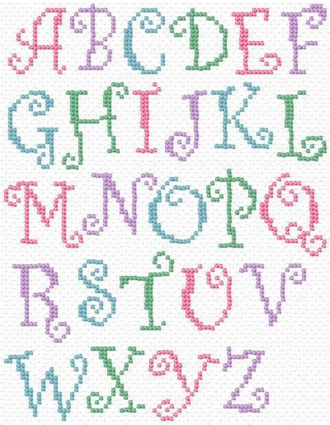 Cross Stitch Alphabets Free Printable Printable Templates
