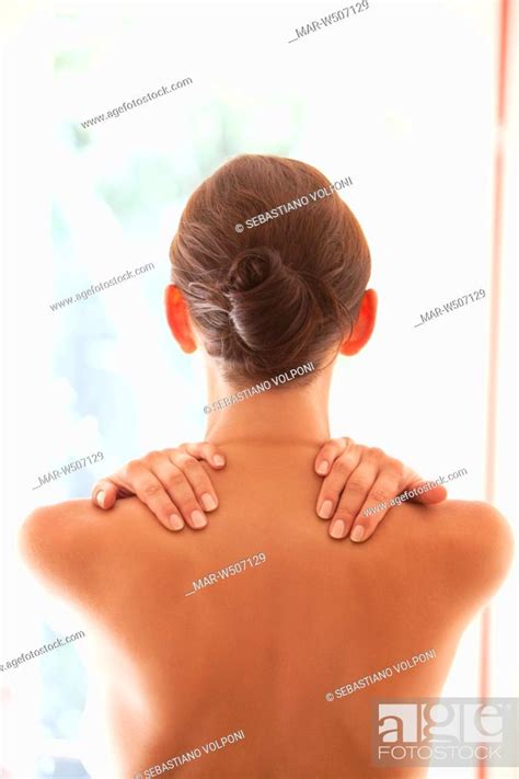 A Half Naked Woman From Behind Stock Photo Picture And Rights Managed