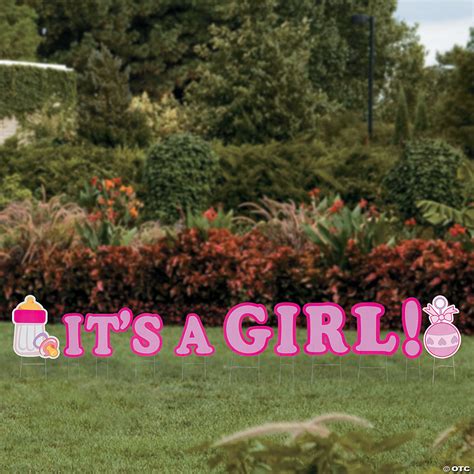 Its A Girl Yard Sign Oriental Trading