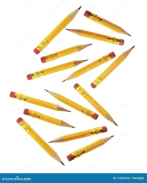 Short Pencils Stock Photo Image Of Office White Eraser 11053334