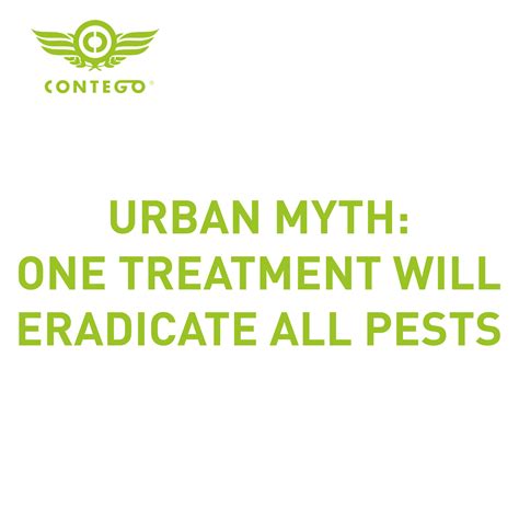 Urban Myth One Treatment Will Eradicate All Pests Contego Response