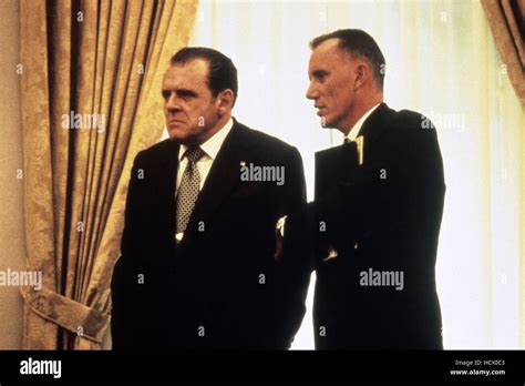 Nixon From Left Anthony Hopkins As Richard Nixon James Woods As H R