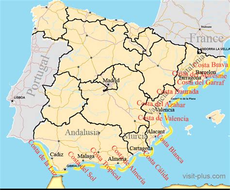 Map Spain Coast Get Latest Map Update