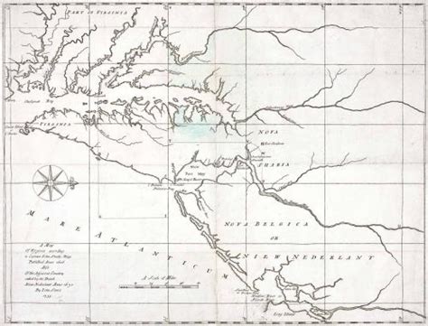 Map Of Virginia According To Captain John Smiths Map Published Ano