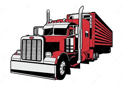Peterbilt Truck Stock Vector Illustration Of Wheel 229335023