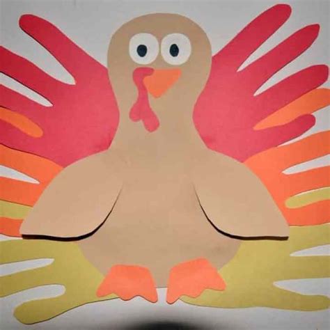 Thanksgiving Hand Turkey Craft Easy Crafts For Kids